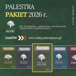 Palestra Prenumerata roczna - 2026 dla adwokatów, aplikantów adwokackich i prawników zagranicznych