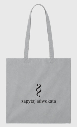 Torba bawełniana - Zapytaj Adwokata (szara)