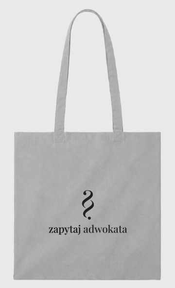Torba bawełniana - Zapytaj Adwokata (szara)