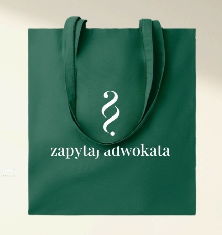 Torba bawełniana - Zapytaj Adwokata (zielona)