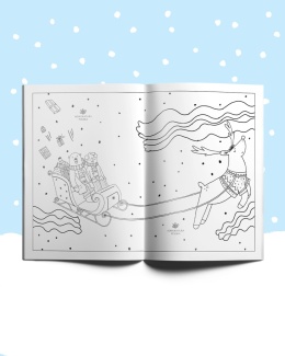 Zeszyt do kolorowania ,,Świąteczne sprawy bajecznych adwokatów, czyli na pomoc Mikołajowi